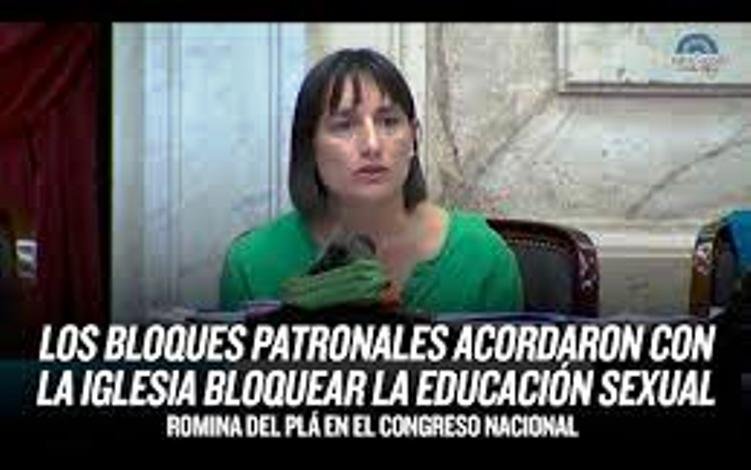 “Los bloques patronales acordaron con la Iglesia el bloqueo de la educación sexual”