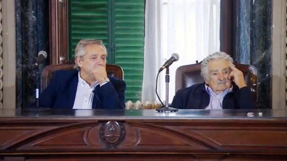 Alberto Fernández con Pepe Mujica.