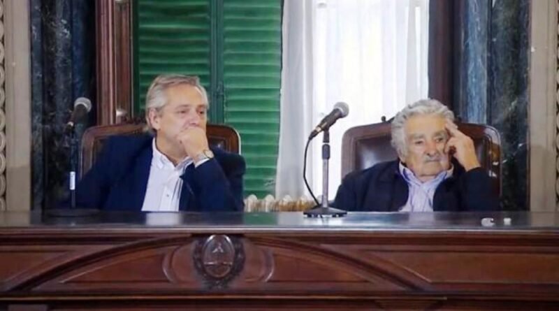 Alberto Fernández con Pepe Mujica.