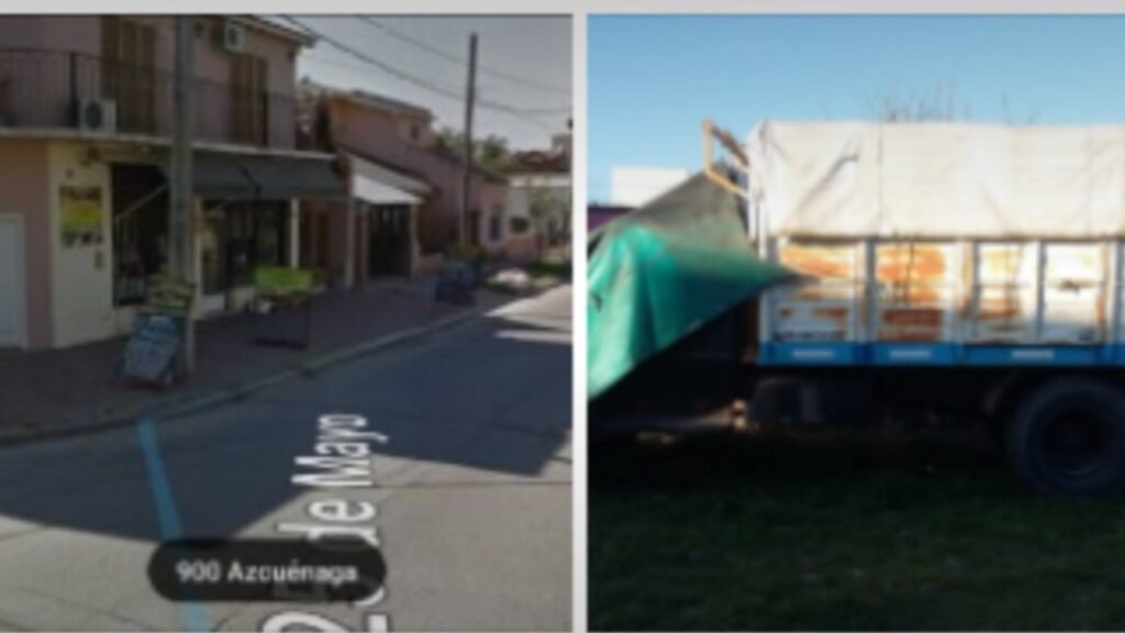 Cañuelas, el robo de todos los días, le tocó a un comerciante local le robaron la lona blanca del camión de reparto