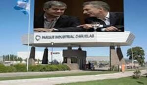 Cañuelas, el presidente macri , inaugura la fábrica de heladeras en visuar samsung.
