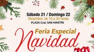 Cañuelas, feria especial de navidad en plaza san martín.