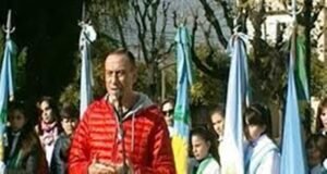 Cañuelas, acto oficial del 9 de julio día de la independencia con el cumpleaños del icc.