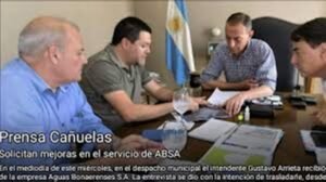 Cañuelas, el Intendente Arrieta se reunió con las autoridades de ABSA.