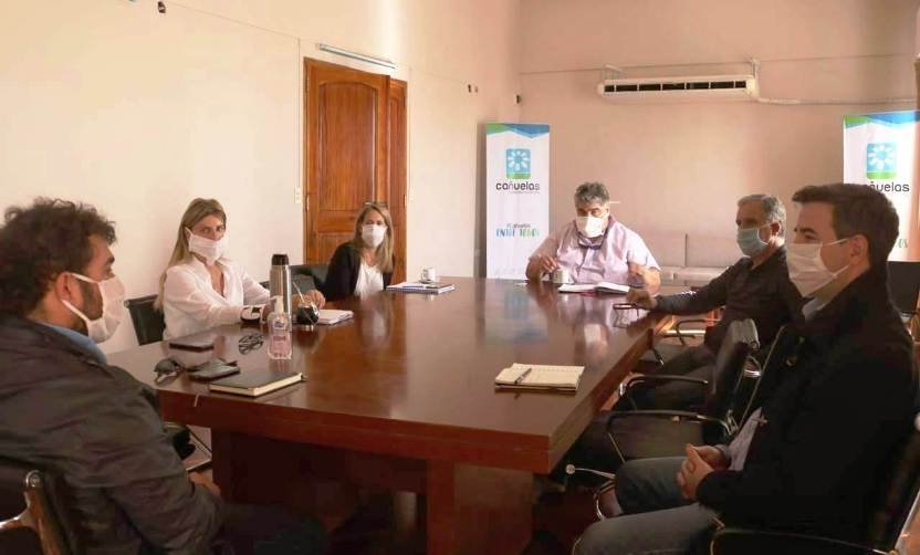 Cañuelas  Reunión del Gobierno Municipal  con la Cámara de Comercio.