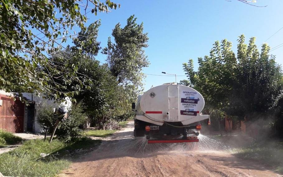 Cañuelas siguen los trabajos de desinfección  en todo el Partido de Cañuelas