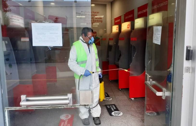Cañuelas, Fumigación y desinfección en casco urbano por el Coronavirus COVID-19 y Dengue