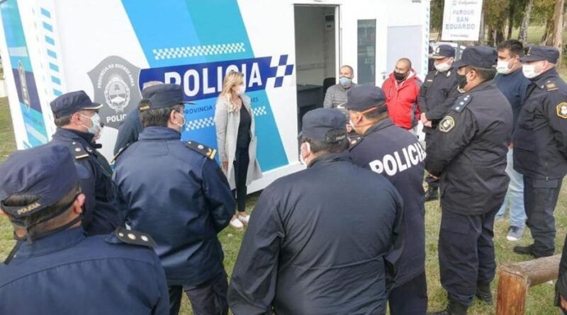 Máximo Paz  partido de Cañuelas: se instaló un módulo de seguridad