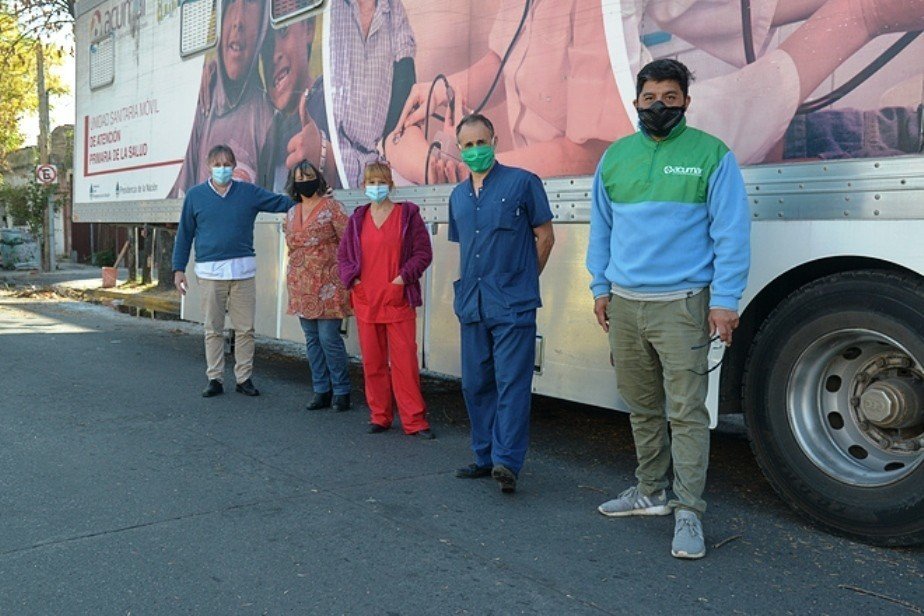 ACUMAR  Instalamos una Unidad Sanitaria Móvil en el hospital municipal de Lanús