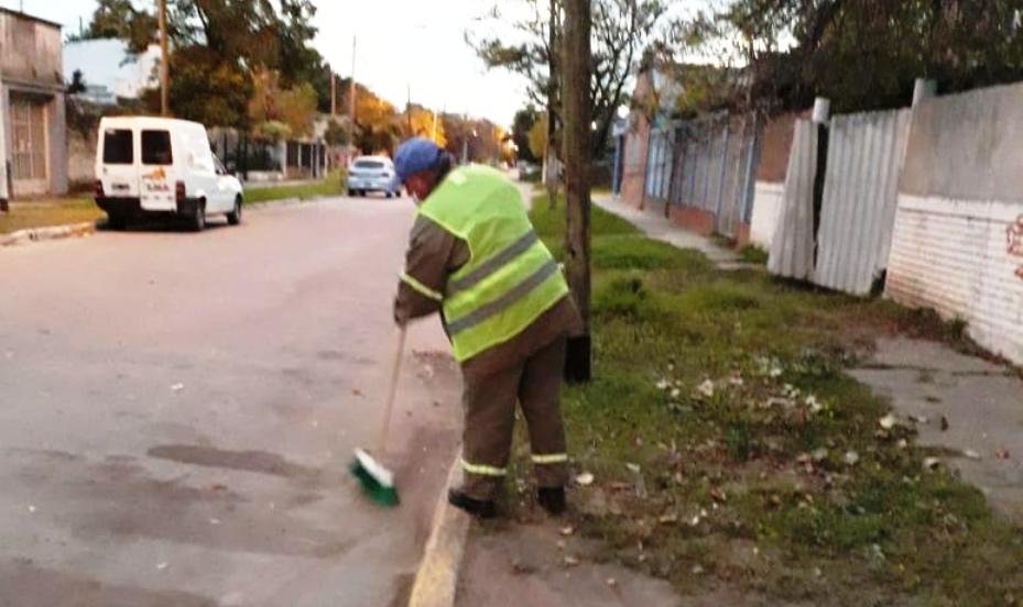 Cañuelas: Tareas de asistencia y limpieza en espacios públicos.