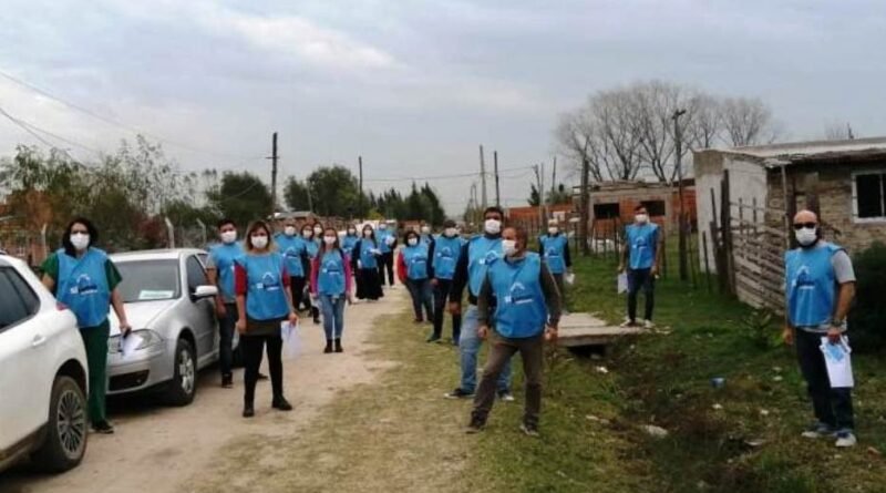  Cañuelas Máximo Paz  COVID-19: Funcionarios y concejales en campaña de concientización barrial.