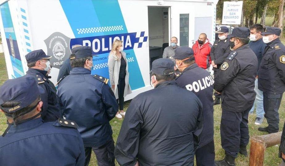 Máximo Paz  partido de Cañuelas: se instaló un módulo de seguridad