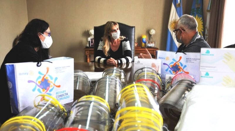 Cañuelas,  Rotary y la Escuela Técnica donaron elementos de protección.