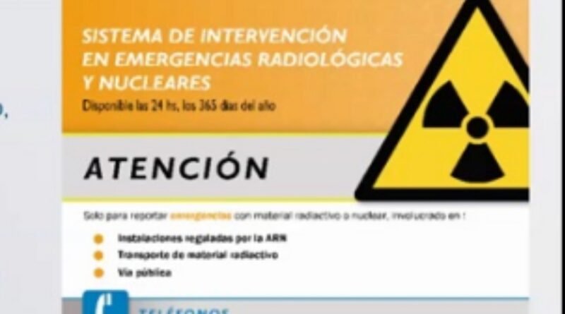 Ministerio de Seguridad de la Provincia de Bs. As. Jornadas de capacitación en Emergencias Radiológicas