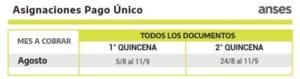 Anses: cronograma de pagos del mes de agosto.
