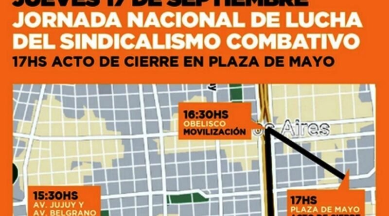 Asociación Gremial Docente de la UBA  El sindicalismo combativo rechazará el pacto UIA-CGT-gobierno en Plaza de Mayo