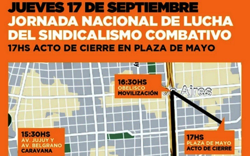 Asociación Gremial Docente de la UBA  El sindicalismo combativo rechazará el pacto UIA-CGT-gobierno en Plaza de Mayo