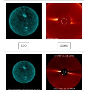 Alerta: tormenta geomágnetica g2 impactando en el campo magnético terrestre, índice kp en 5.