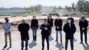Kicillof participó del anuncio nacional de reactivación de obras públicas, la Intendenta  Fassi de Cañuelas estuvo presenté.