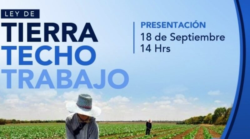 La Matanza: presentación del Proyecto Tierra Techo y Trabajo.