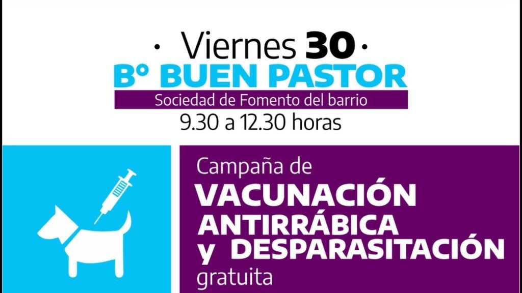 Cañuelas: Operativo de vacunación antirrábica en el barrio Buen Pastor.