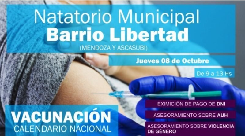 Cañuelas: Operativos de vacunación y salud en barrios y localidades.
