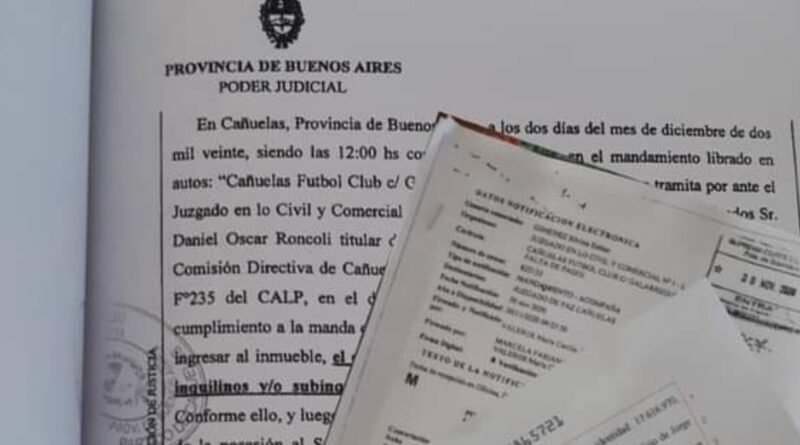 Cañuelas, el CFC recuperó legalmente el predio de Tenis de el Cajón.