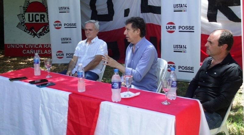 Cañuelas, conferencia de prensa el Intendente de San Isidro Posse con Ezequiel Rizzi.