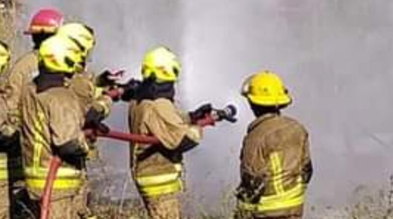 Cañuelas, incendio en Supermercado en Ruta Nacional 3 Km 54.
