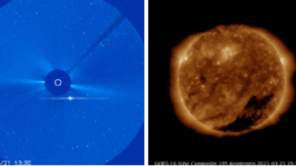 Tormenta Geomágnetica clima espacial, alerta geofísica, G1 índice Kp en 4.