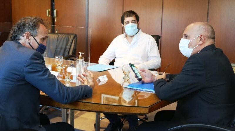 Guerrera, el ministro Katopodis y el intendente de San Martín se reunieron por el Plan de Modernización del Transporte Ferroviario