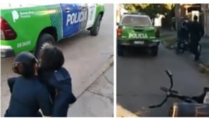 Maia  - dos efectivos del comando de Patrulla de Luján  la  rescataron