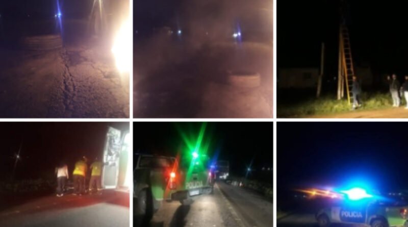 Canuelas Edesur los Nogales, 4 días sin luz, se produjo un accidente  a 50 metros del corte de la Ruta 205.