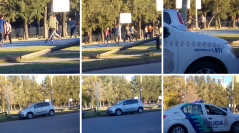 Cañuelas – picadito de fútbol en el parque de la Salud en Restricciones Nacionales.