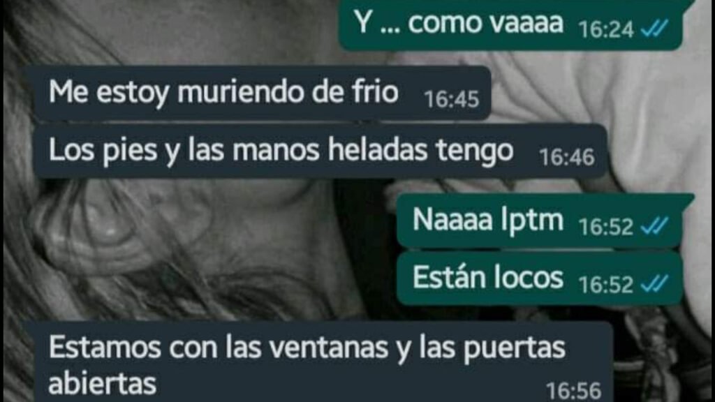 Cañuelas, con estás temperatura 5°grados   las escuelas en las aulas con ventanas y puertas abiertas