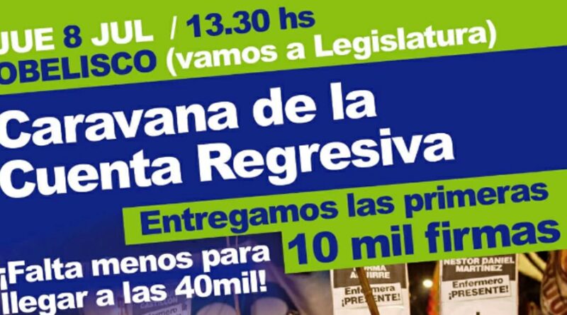 La ALE se moviliza a la Legislatura y anuncia “Siluetazo de los 500 días”
