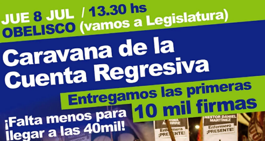 La ALE se moviliza a la Legislatura y anuncia “Siluetazo de los 500 días”