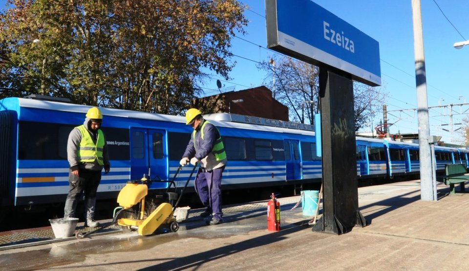Ezeiza - Trenes Argentinos Infraestructura amplió la batería de obras
