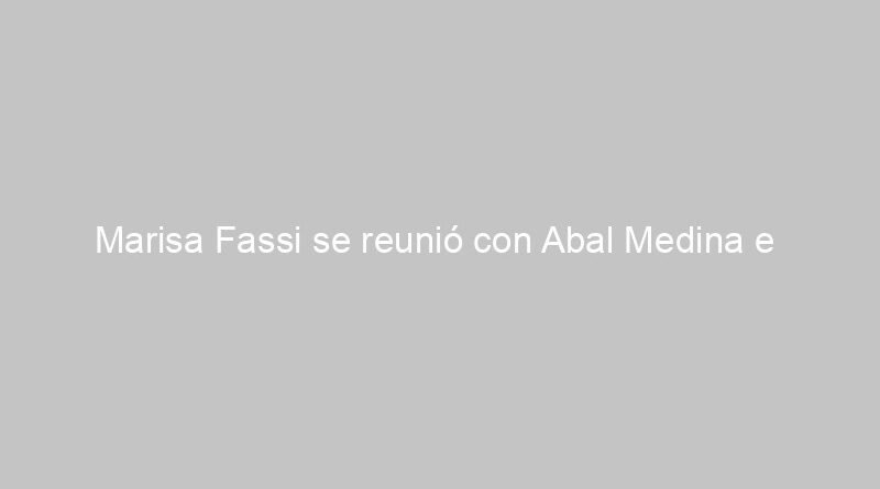 Marisa Fassi se reunió con Abal Medina e intendentes por el presupuesto 2017.