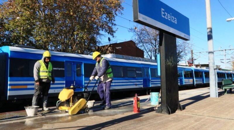 Ezeiza – Trenes Argentinos Infraestructura amplió la batería de obras