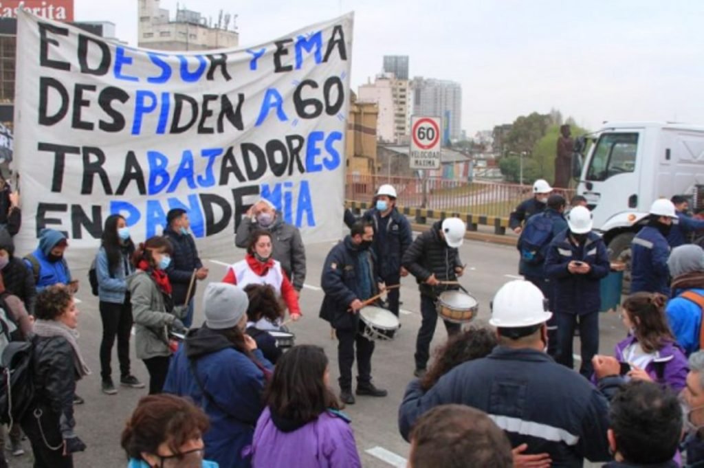 Edesur/EMA y LATAM - los Trabajadores cortaron en Aeroparque  y Puente Pueyrredón
