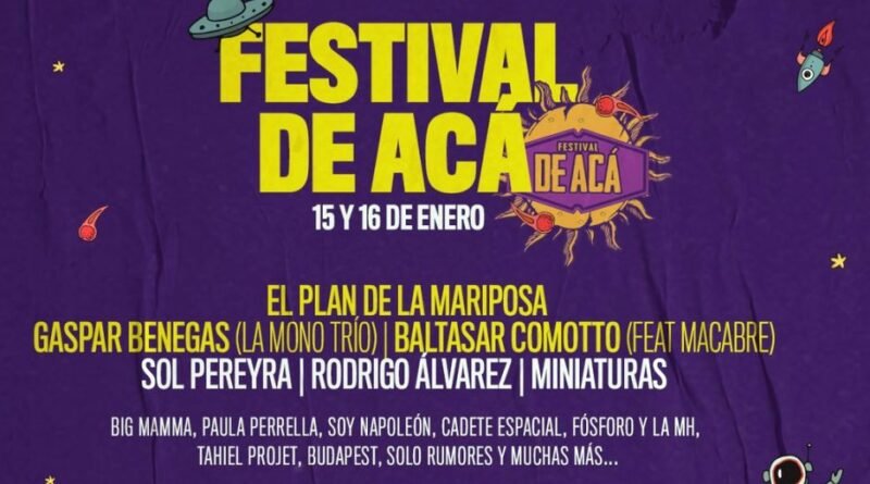 El Festival De AcáCon -  El Plan de la Mariposa, Gaspar Benegas, Baltasar Comotto, y Sol Pereyra