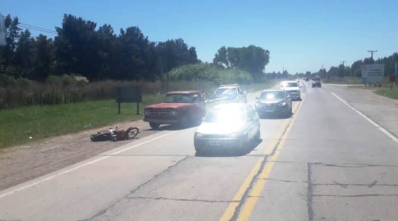 Cañuelas – Accidente entre una Camioneta y la moto de una Maestra el 14/02/2022