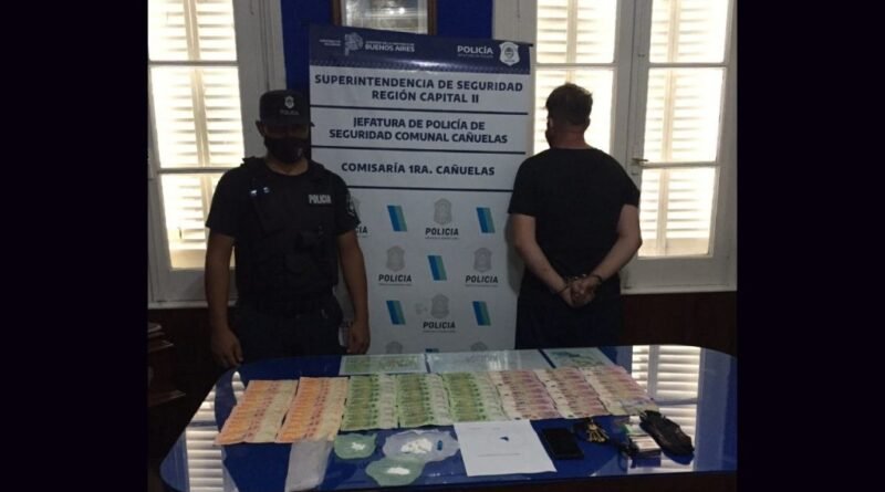 Cañuelas –  Ilícito de estupefacientes se aprendió a Hernán Martín Fernández Calzado.
