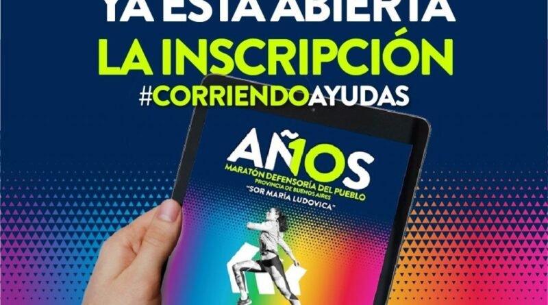 a Defensoría lanzó la 10ª Maratón Sor María Ludovica a beneficio del Hospital de Niños  desde la Delegación Cañuelas  y el municipio de  Cañuelas se suman a la iniciativa *
