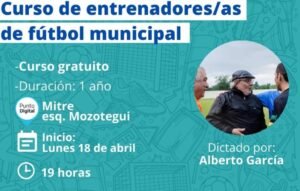 Cañuelas - Curso de entrenadores de fútbol municipal.