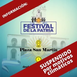 Cañuelas – se suspendió el festival del día de la patria este 25 de mayo.
