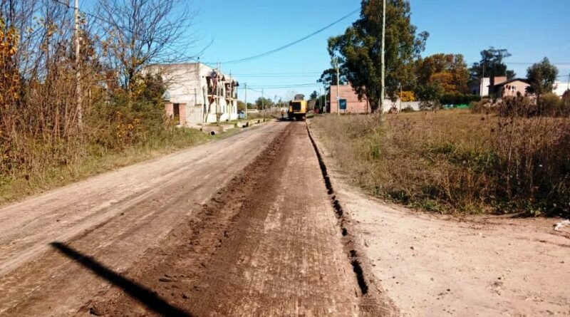 Cañuelas – Comenzó la obra de repavimentación de Hipólito Yrigoyen.