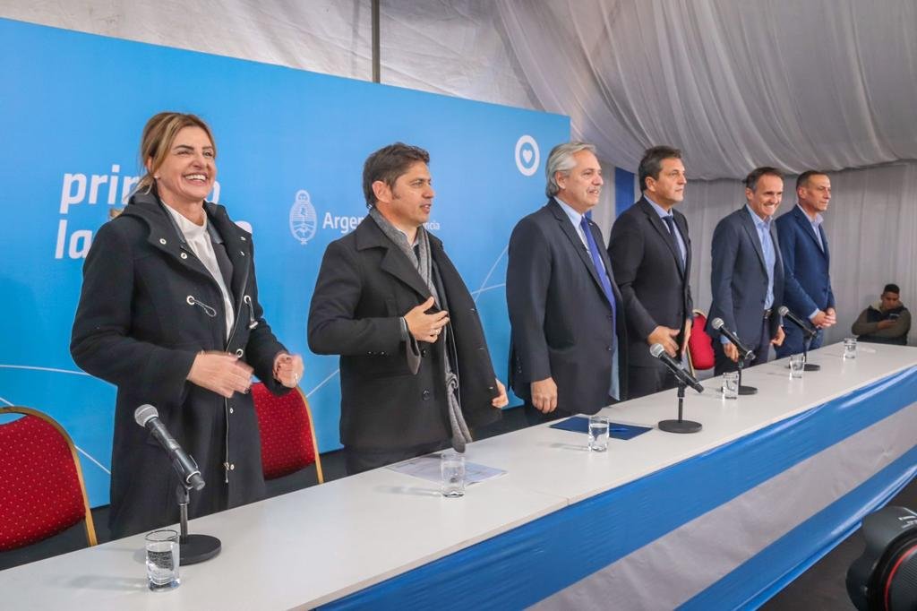 Alberto Fernández  - Encabezó el acto de inicio formal de la “Variante Cañuelas