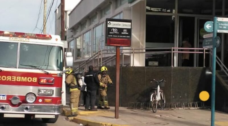 Cañuelas - Principio de incendio en el Banco Provincia, en el tablero eléctrico principal en el subsuelo.